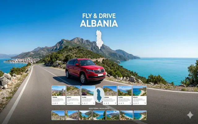 Fly & Drive - od Tirany po wybrzeże Morza Jońskiego